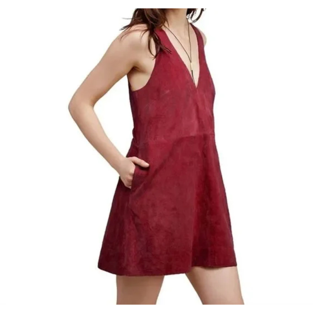 Altar'd State Faux Suede Tank Dress Women's Medium